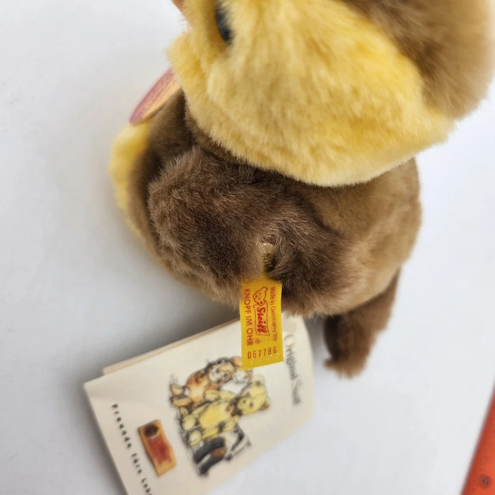 Steiff Pieps Goldammer 12 Yellow Bird Plush 057786 Made in Germany Button in Ear